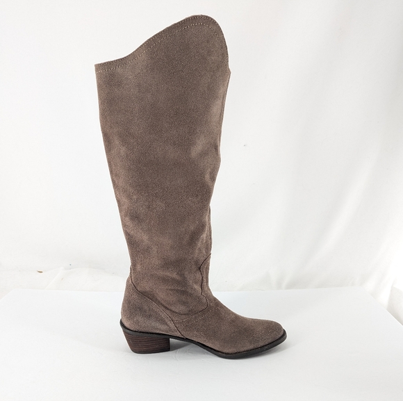 Naughty Monkey Leather Harmony Boot Taupe Size 8.5 - Picture 6 of 11